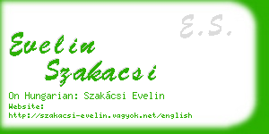 evelin szakacsi business card